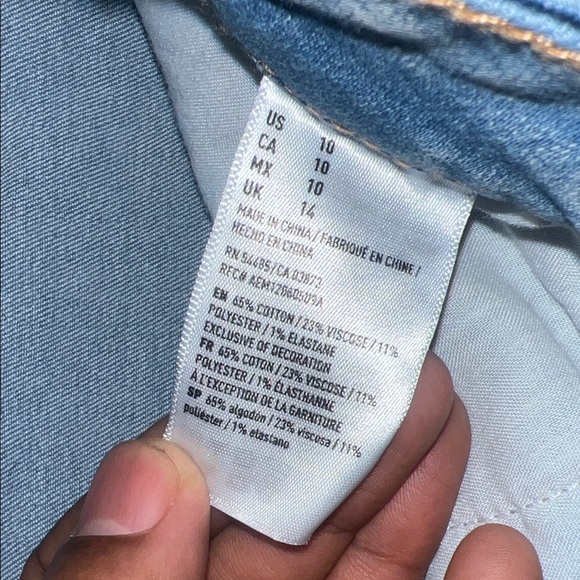 American Eagle Light Blue Denim Shorts - Picture 3 of 6